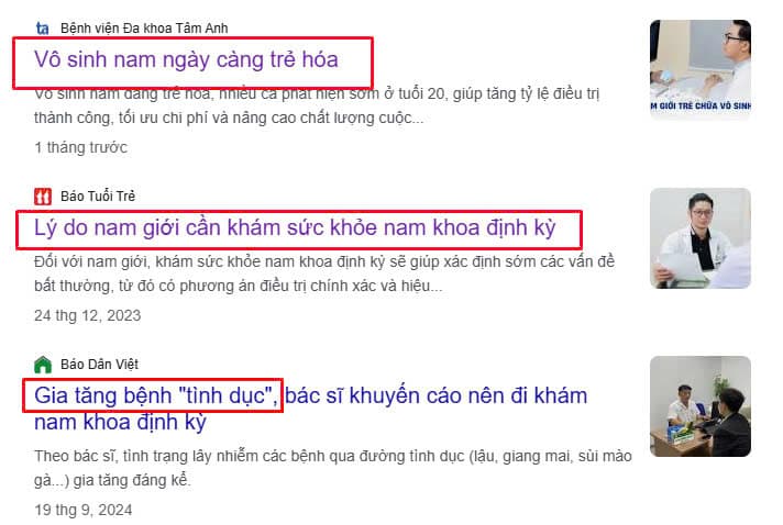 Kiểm tra nam khoa